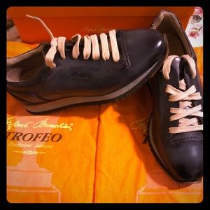 Men Italian lace up leather shoes brand new size 7